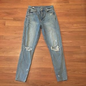 American Eagle Ripped Mom Jeans